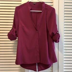Express Magenta Portofino Shirt